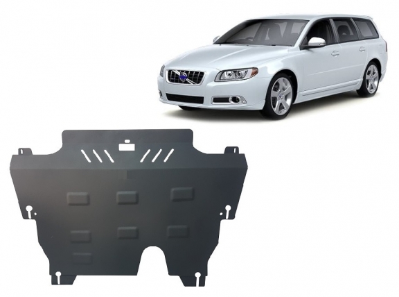 Steel skid plate for Volvo V70