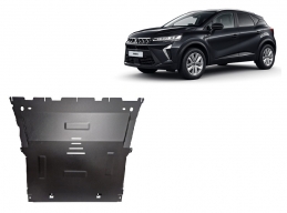 Steel skid plate for the protection of the engine and the gearbox for Mitsubishi ASX
