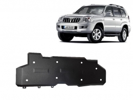 Steel fuel tank skid plate  for Toyota Land Cruiser J120 - for 5 doors model