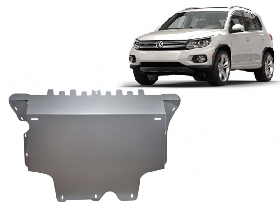 Aluminum skid plate for VW Tiguan