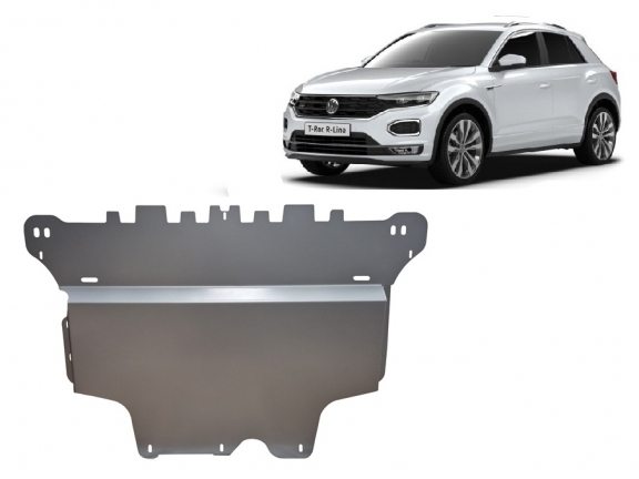 Aluminum skid plate for Volkswagen T-Roc