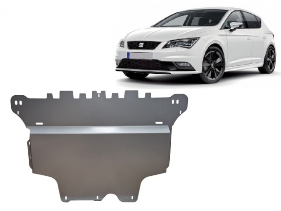 Aluminum sump guard for Seat Leon Mk3 5F