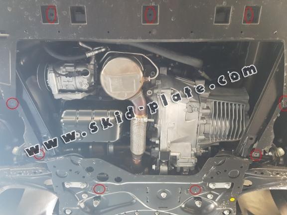 Steel skid plate for Fiat Doblo
