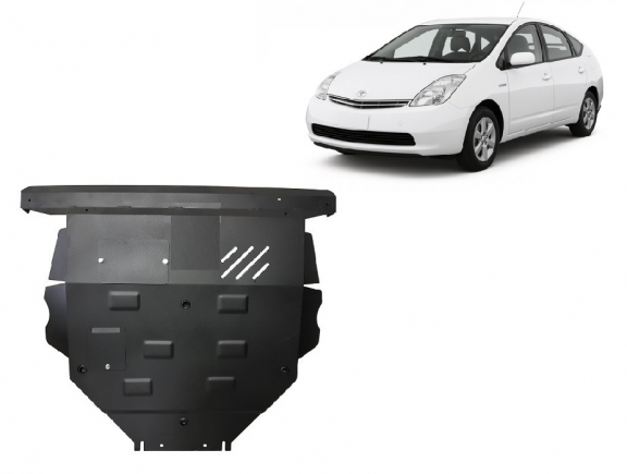 Steel skid plate for Toyota Prius