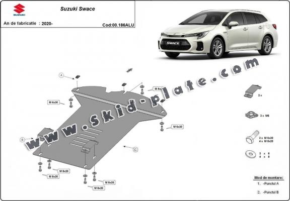 Aluminum catalytic converter plate/cat lock for Suzuki Swace
