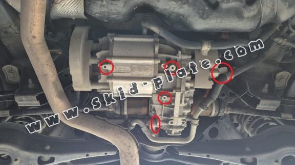 Steel differential skid plate for Baic Beijing BJ30