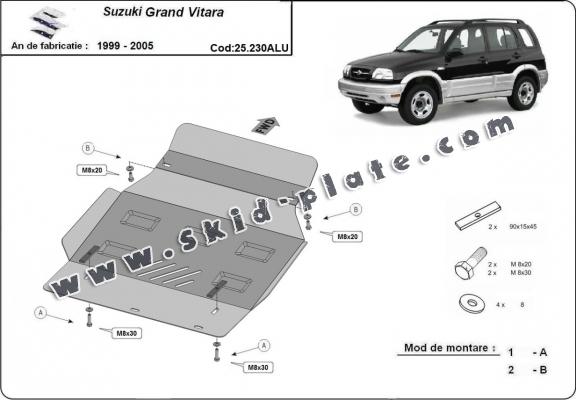 Aluminum skid plate for Suzuki Grand Vitara Aluminum skid plate for Suzuki Grand Vitara