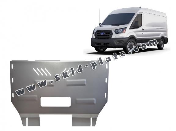 Aluminum skid plate for Ford Transit RWD