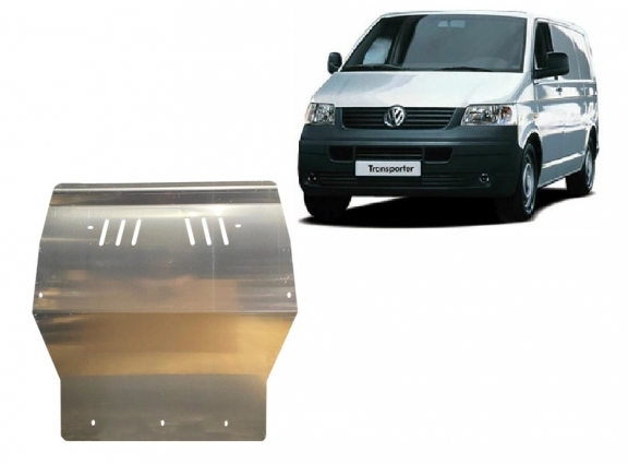 Aluminum skid plate for Volkswagen Transporter T5