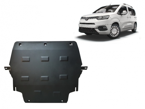 Steel skid plate for Toyota Proace