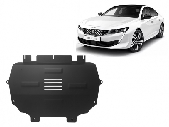 Steel skid plate for Peugeot 508