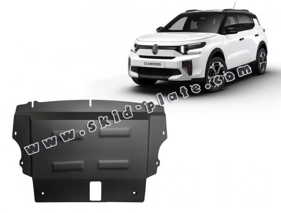 Steel skid plate for the protection of the engine and the gearbox for Citroen C3 Aircross