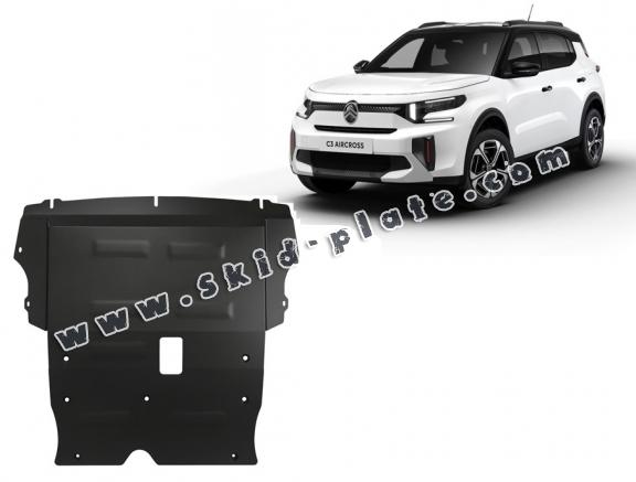 Steel skid plate for the protection of the engine and the gearbox for Citroen C3 Aircross