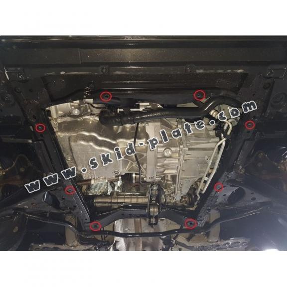 Aluminum skid plate for Renault Express