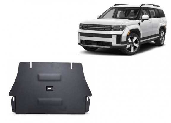 Steel catalytic converter plate/cat lock for Hyundai Santa Fe