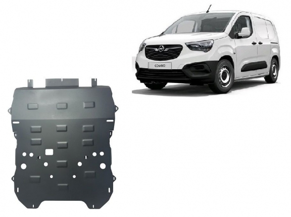 Steel skid plate for Opel Combo C 
