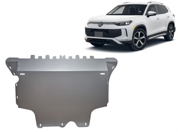 Aluminum skid plate for VW Tiguan
