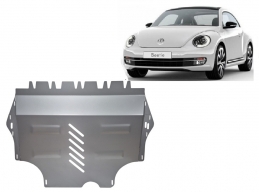 Aluminum skid plate for Volkswagen New Beetle