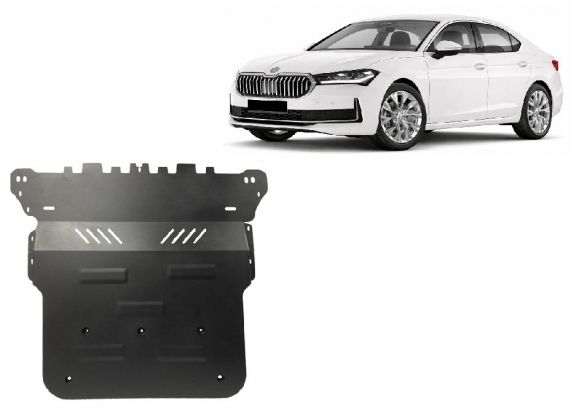 Steel skid plate for Skoda Superb 4