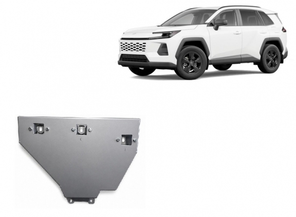 Aluminum diferential skid plate for Toyota Rav4