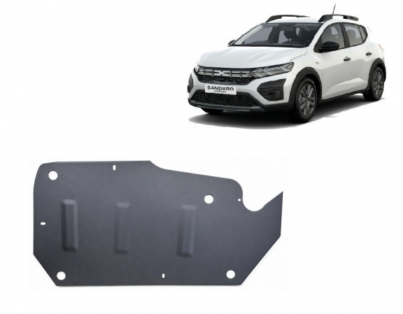 Steel fuel tank skid plate  for Dacia Sandero Stepway
