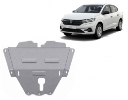 Aluminum skid plate for Dacia Logan
