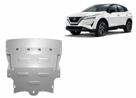 Aluminium skid plate for Nissan Qashqai J12