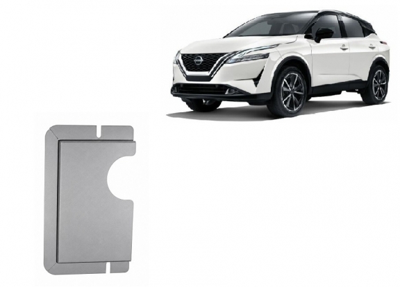 Aluminum diferential skid plate for Nissan Qashqai