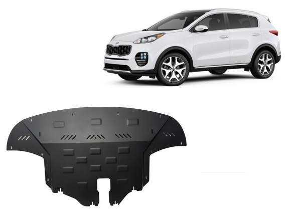 Steel skid plate for Kia Sportage