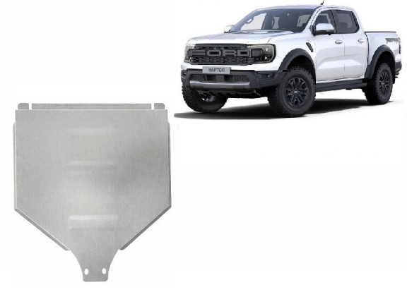Aluminum gearbox skid plate for Ford Ranger Raptor