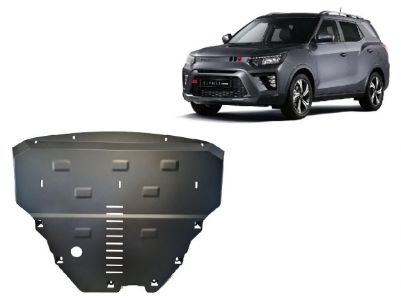 Steel skid plate for SsangYong Tivoli