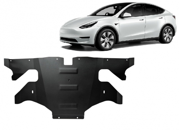 Rear electric motor skid plate for Tesla Model Y AWD