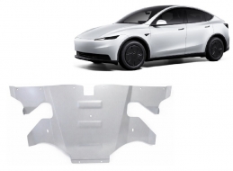 Rear electric aluminum motor skid plate - Tesla Model Y