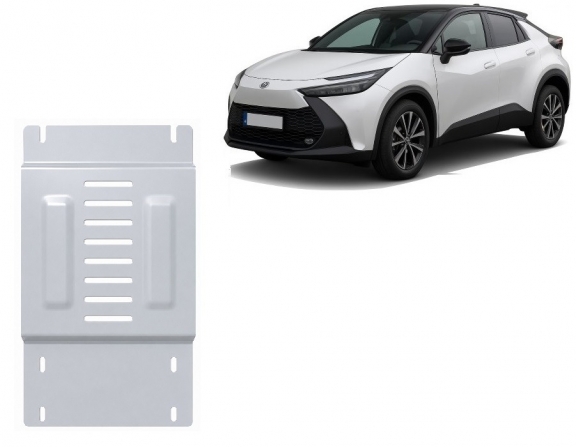Aluminum catalytic converter plate/cat lock for Toyota C-HR
