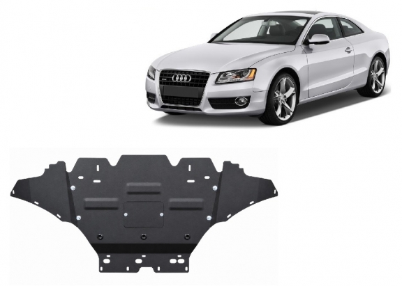 Steel skid plate for Audi A5, petrol