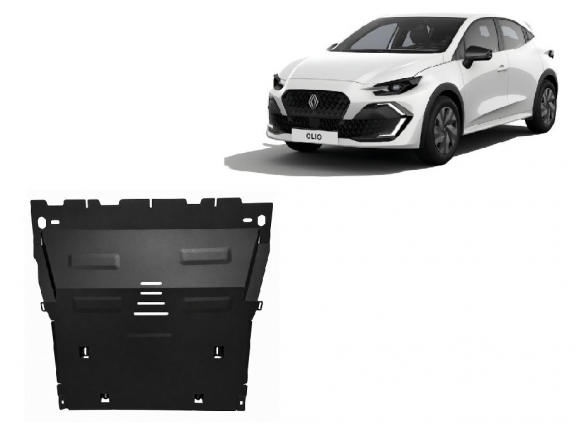 Steel skid plate for Renault Clio 6