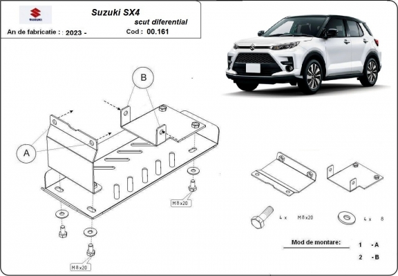 Steel skid plate for Suzuki SX 4 - promotional package