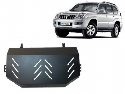 Steel fuel tank skid plate  for Toyota Land Cruiser J120 - for 3 doors model 