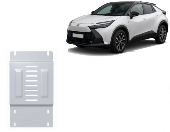 Aluminum catalytic converter plate/cat lock for Toyota C-HR
