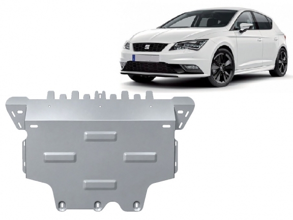 Aluminum sump guard for Seat Leon Mk3 5F