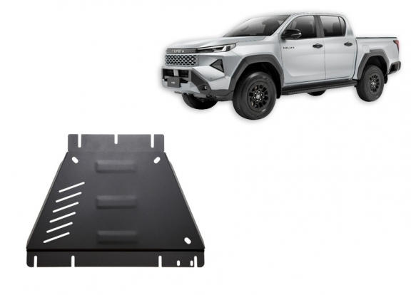Steel gearbox skid plate for Toyota Hilux