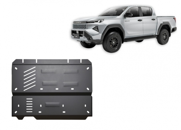 Steel differential skid plate for Toyota Hilux