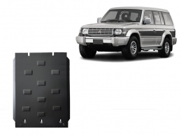 Steel gearbox skid plate for Mitsubishi Pajero 2