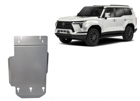 Aluminum gearbox skid plate for Lexus GX