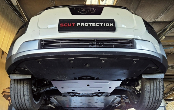 Aluminum skid plate for Subaru Soltera