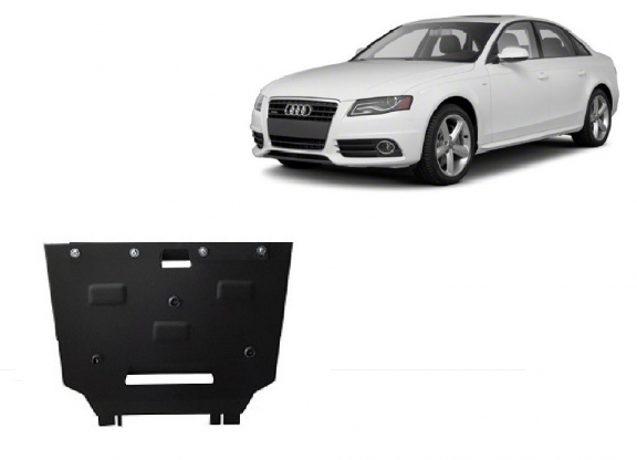Steel gearbox skid plate for Audi A4 4 B8