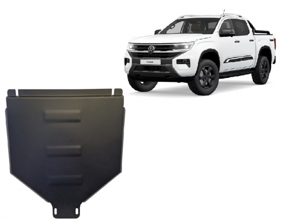 Steel automatic gearbox skid plate for Volkswagen Amarok 2 
