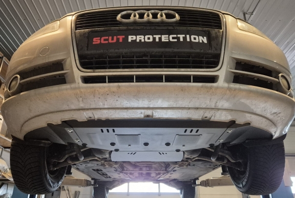 Steel skid plate for Audi A4 B7