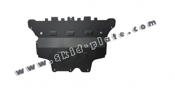 Steel skid plate for the protection of the engine and the gearbox for VW Golf 7 - automatic gearbox