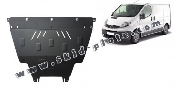 Steel skid plate for Opel Vivaro